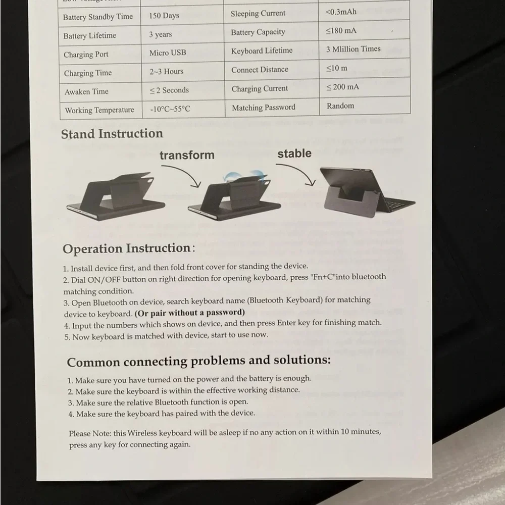Sounwill iPad Pro 12.9 inch wireless keyboard case